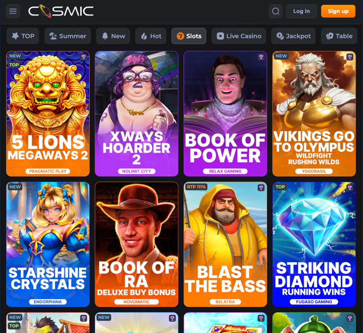 CosmicSlot-casino-slots-variety-review