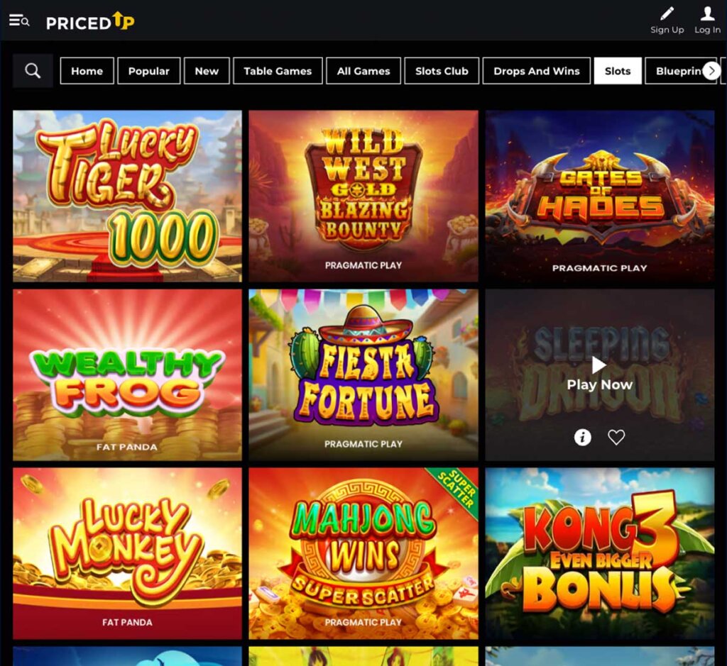 pricedup-casino-slots-variety-review